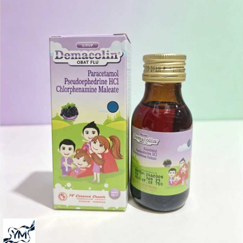 Demacolin Sirup 60ml — Obat Flu Anak Rasa Anggur Cepat Reda  [Ym]