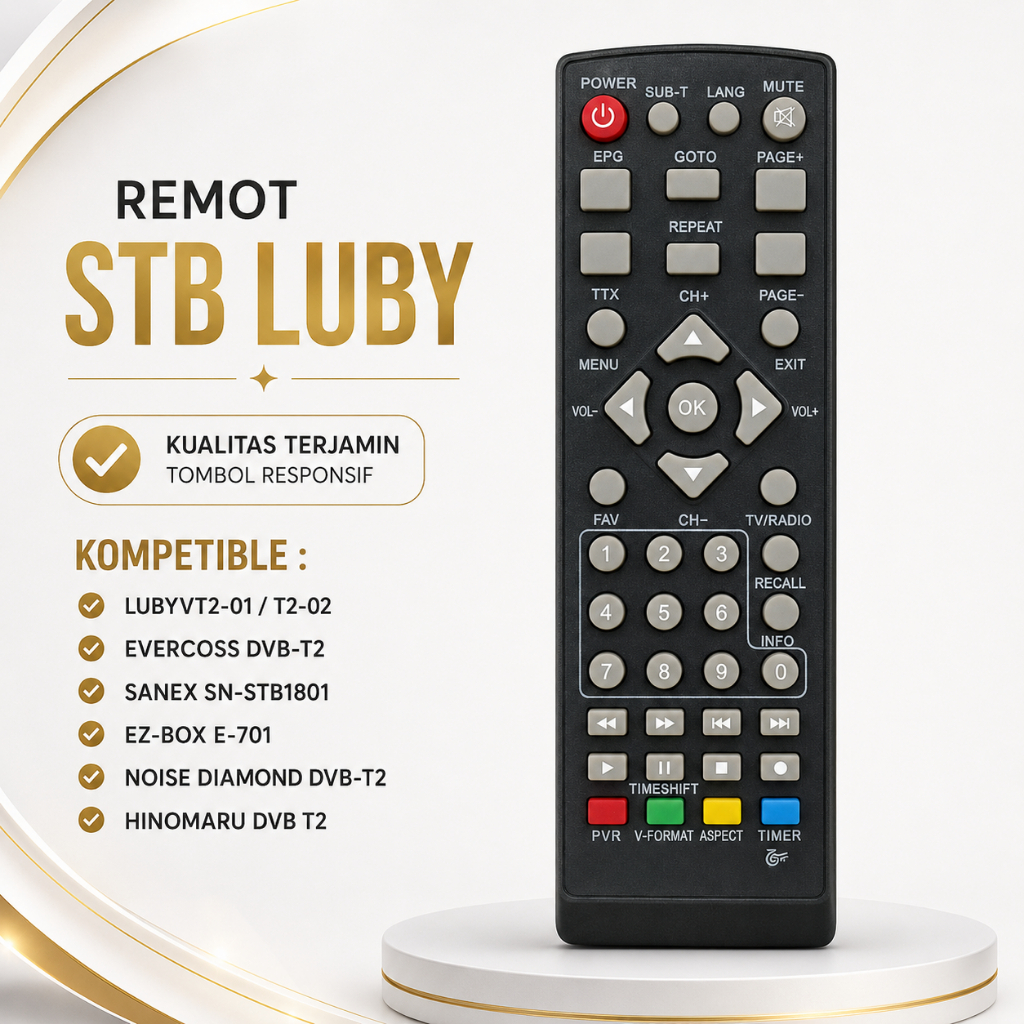 REMOT REMOTE SET TOP BOX LUBY DVB-T2 UNIVERSAL MATRIX EVERCOSS SANEX | ERAGON