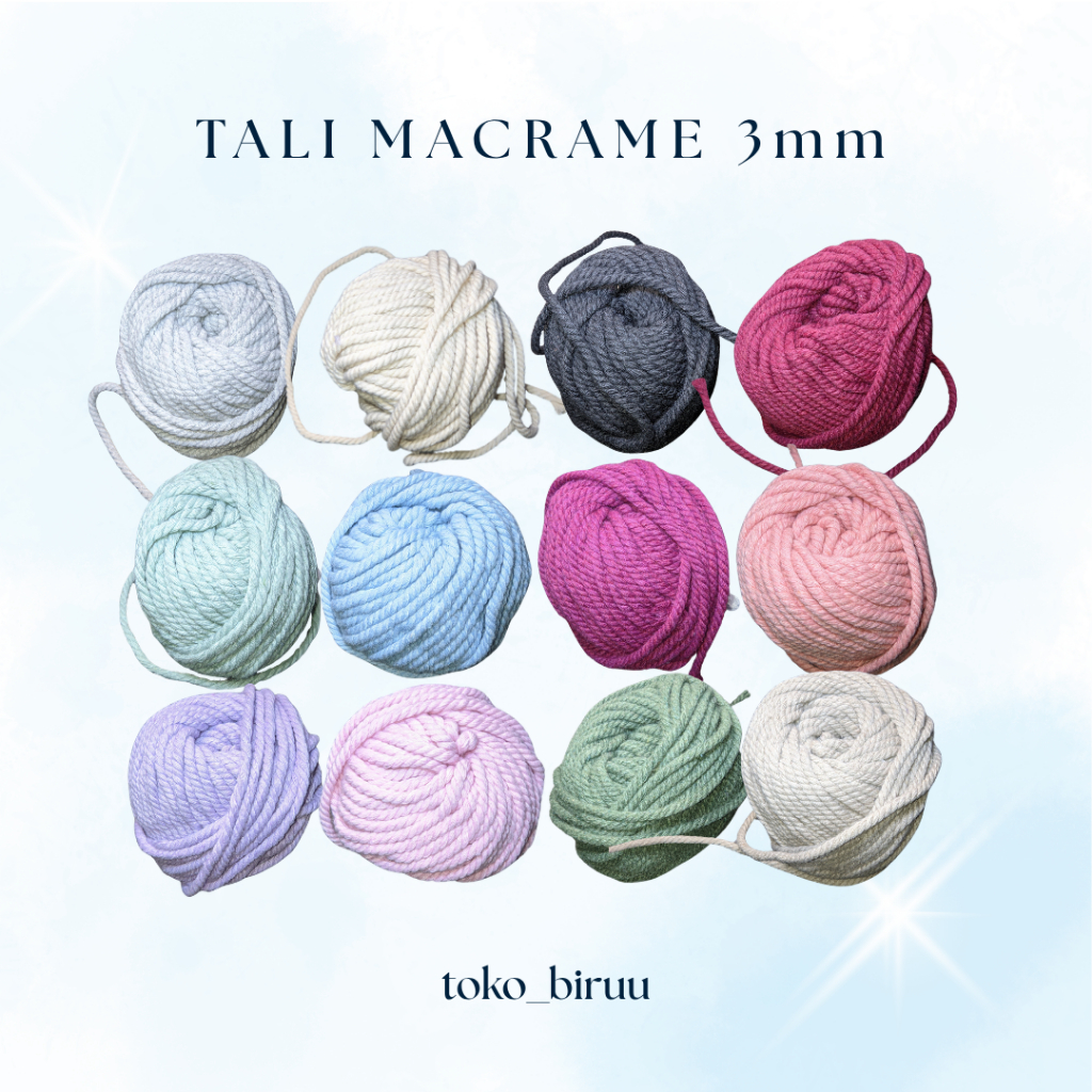 [5 Meter] Tali Macrame 3mm