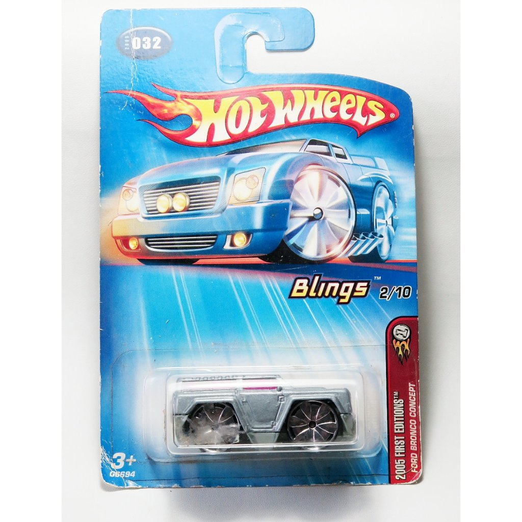 Hot Wheels Ford Bronco Concept Blings - First Editions Silver
