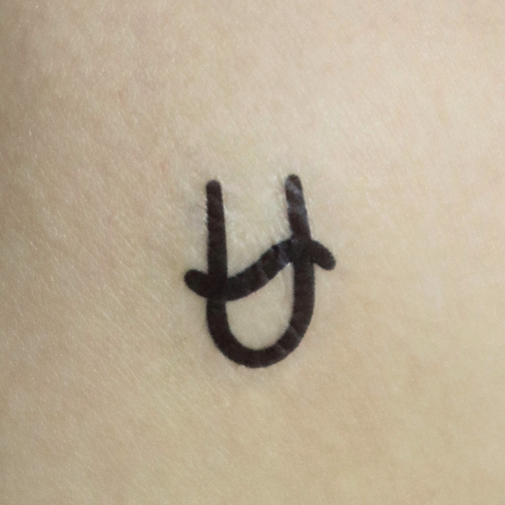 Tato Temporer Zodiak Ophiuchus - Tato Simbol Zodiac Sign Minimalis - Temporary Tattoo Tahan 7 Hari -