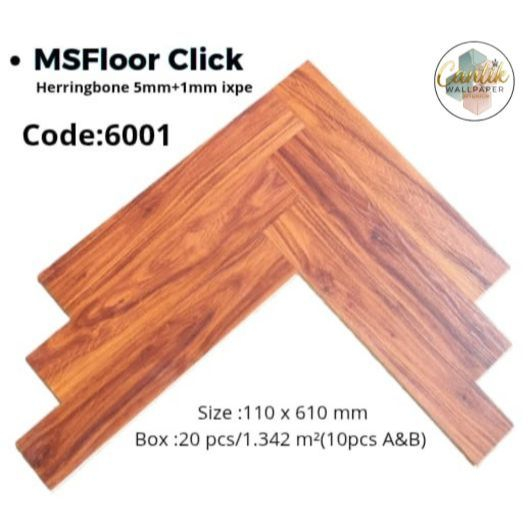 SPC CLICK HERRINGBONE MSFLOOR LANTAI SPC HERRINBONE