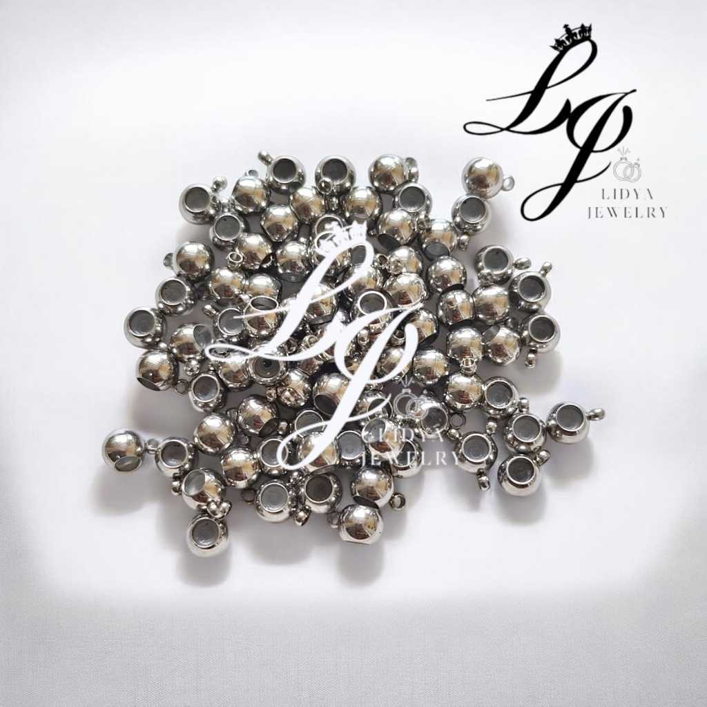 Stopper Titanium Silver Stopper Serut Gelang Dan Kalung