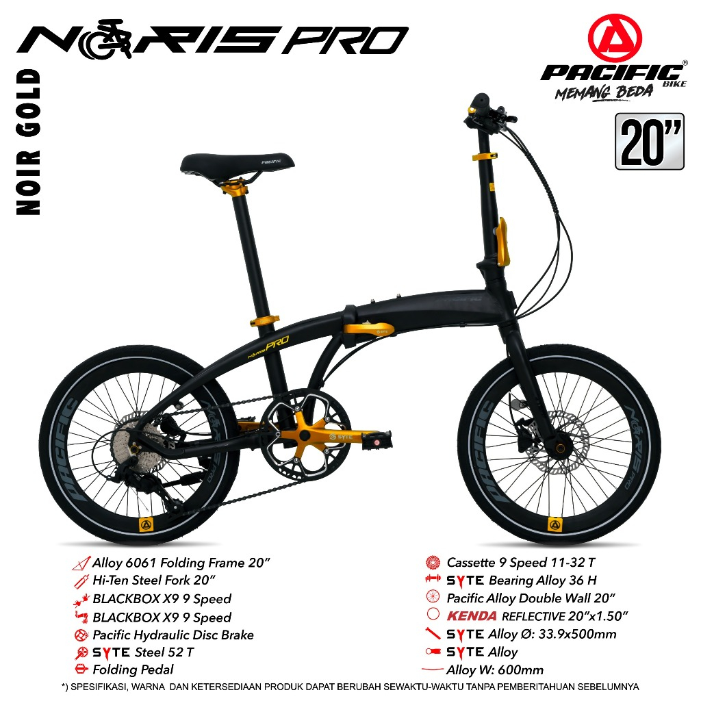Sepeda Lipat Pacific Noris Pro 20 Inch Sepeda Lipat 20 Inch Pacific Noris Pro by pacific terbaru