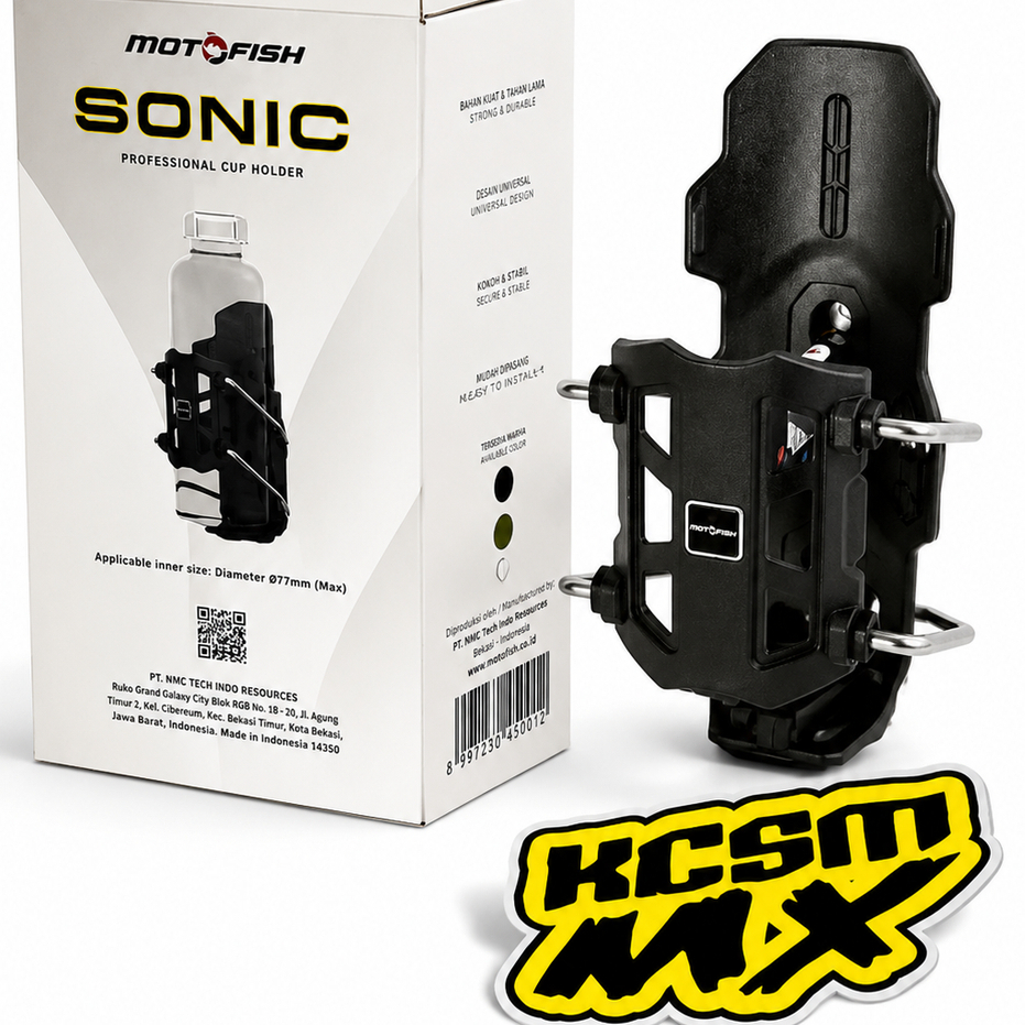 Motofish Sonic Adaptive Cup Holder - Cup Holder Universal Motor Trail & Adventure