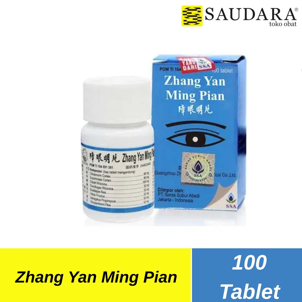 Zhang Yan Ming Tablet 100'S- Obat Mata