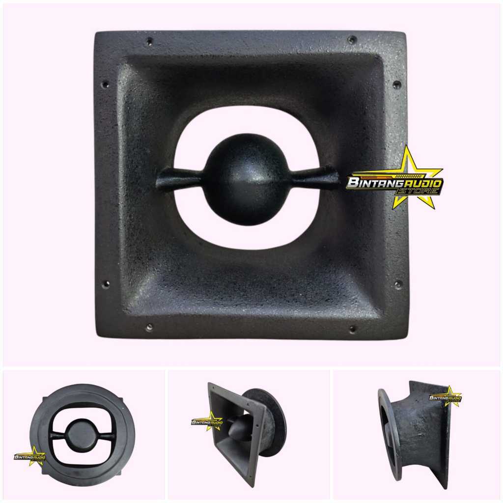 Corong Midel RUDAL untuk Speaker 12" / Horn Middle untuk 12inch Bahan Cor Fiber + Resin Ukuran Daun 