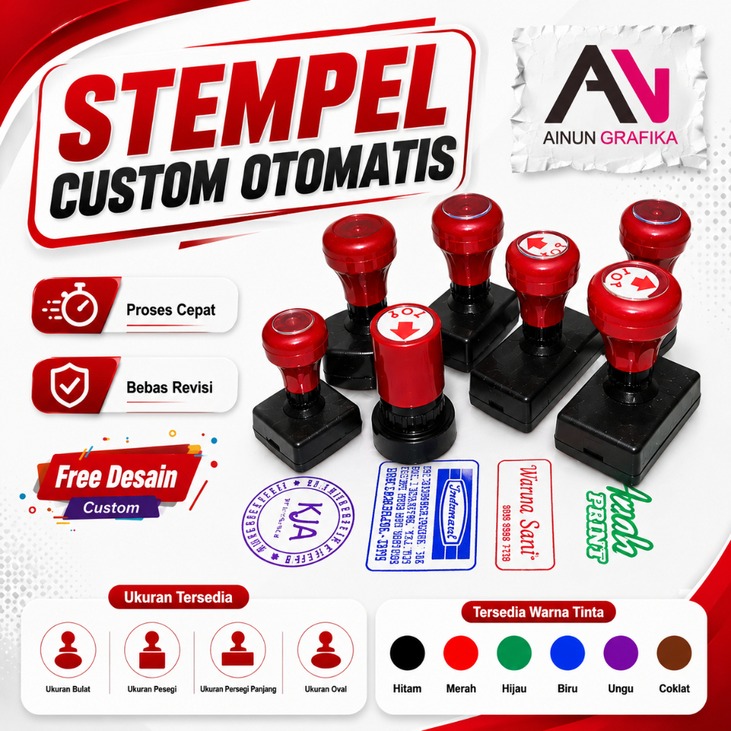 STEMPEL OTOMATIS, STEMPEL FLASH, STEMPEL OTOMATIS FLASH CUSTOM