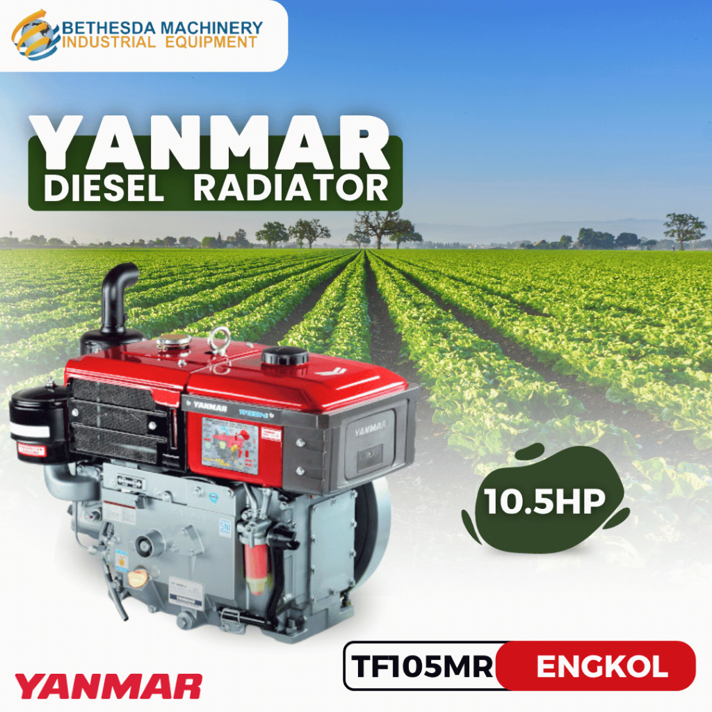 Mesin Penggerak Disel 10.5 HP Yanmar TF 105 MR Motor Diesel Radiator