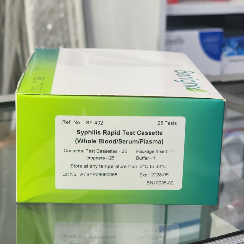 SYPHILIS RAPID TEST CASSETTE  PER BOX ISI 25 PCS BERIGHT / RAPID TEST SYPHILIS / RAPID TEST SIFILIS