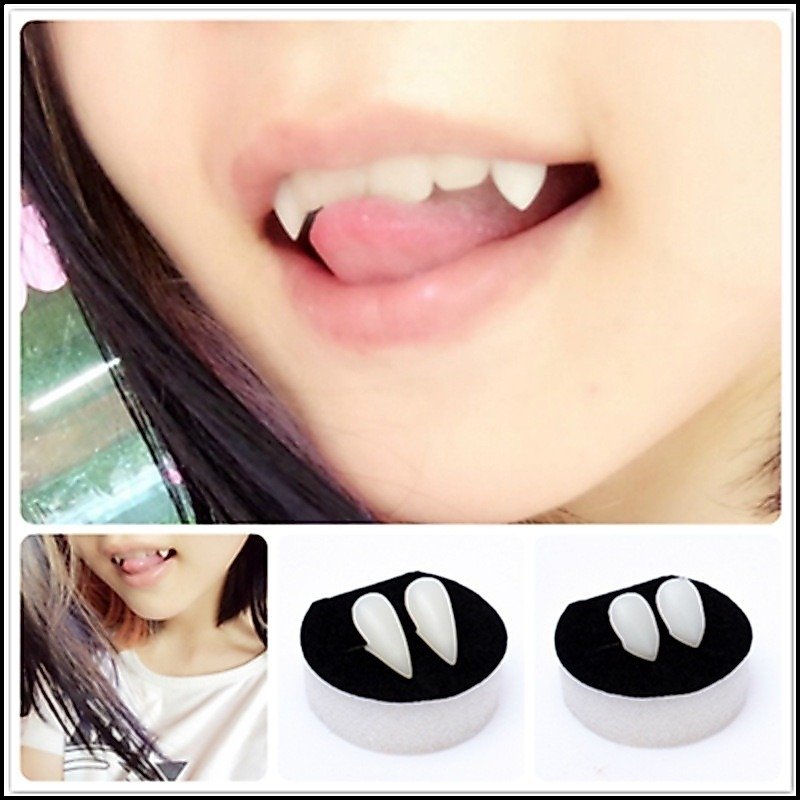 READY Gigi Taring Halloween / Gigi Palsu Vampir Gigi Taring untuk Cosplay Halloween