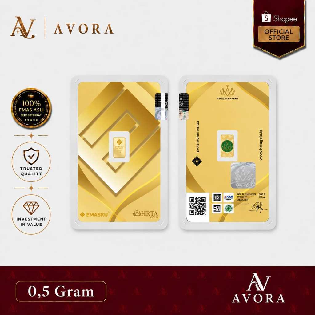 Avora Emas Logam Mulia Emasku LM 0,5 Gram Tahun 2026
