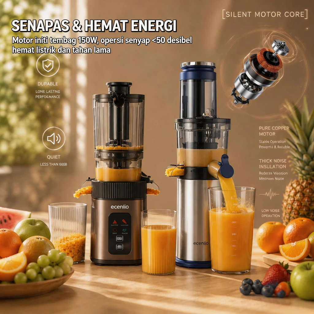 Ecentio slow juicer portable 79mm