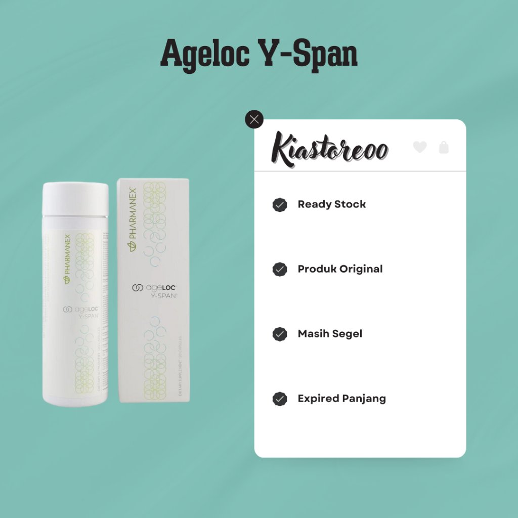 Yspann Anti Aging Pharmane®️x Age®️loc Suplemen EXP 05/2028 Nu Skinn