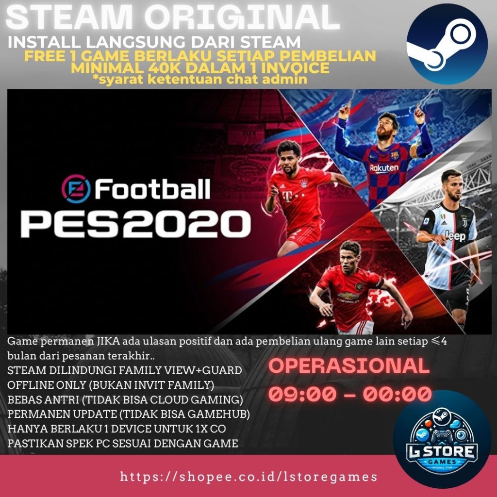 eFootball PES 2020 | Pro Evolution Soccer 2020 Offline Game PC Original