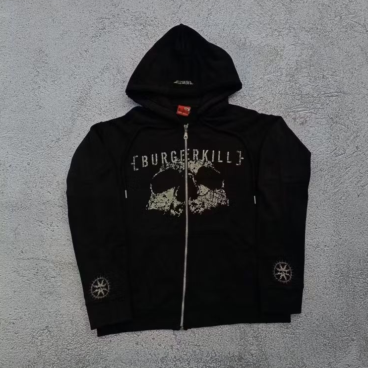 Zipper hoodie burgerkill 2006 only for crew "HELLCREW"