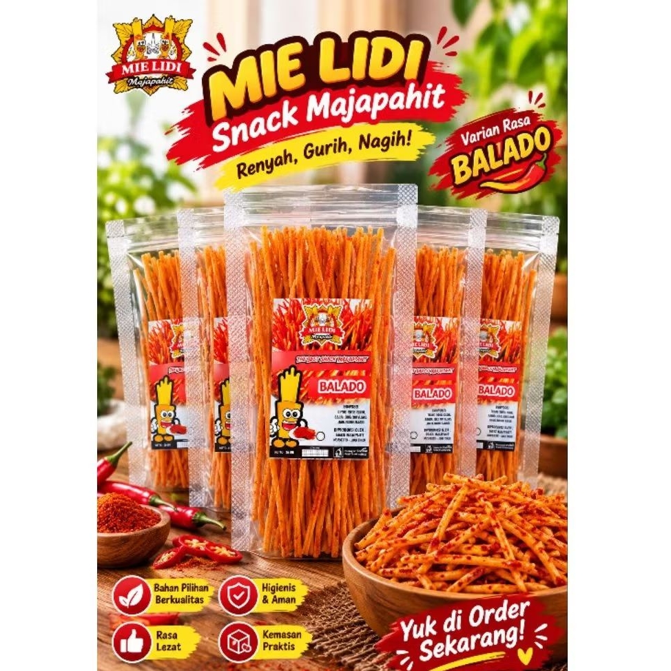 Viral Mie Lidi Pouch Jajanan Anak SD
