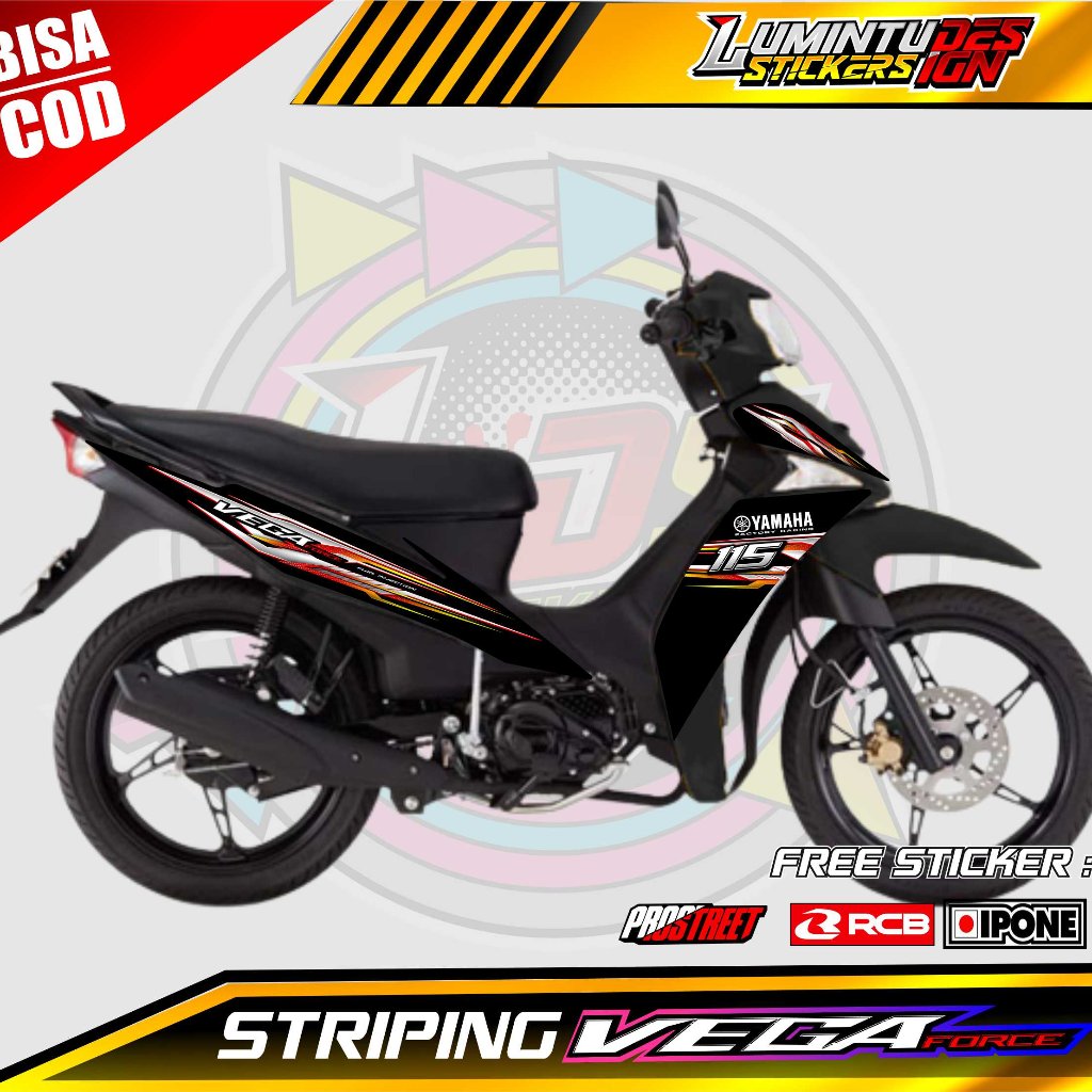 STRIPING VARIASI YAMAHA VEGA FORCE / STICKER LIST VARIASI MOTOR VEGA FORCE