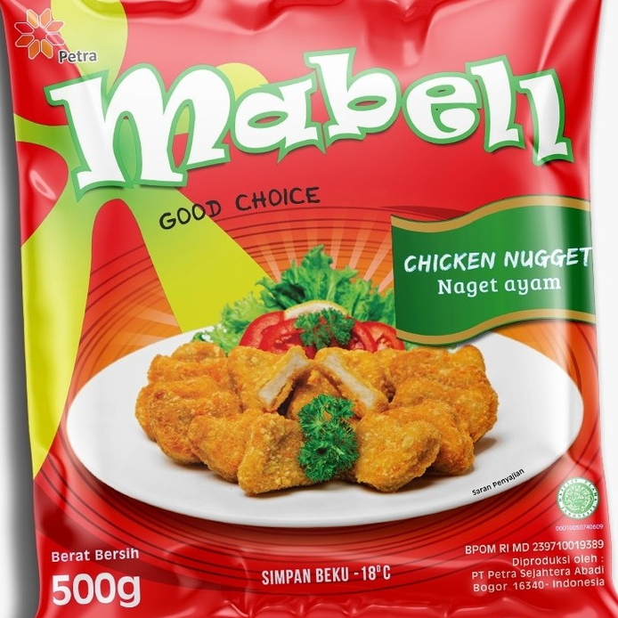 Mabel Chicken Nugget Ori 500gr Frozen Food