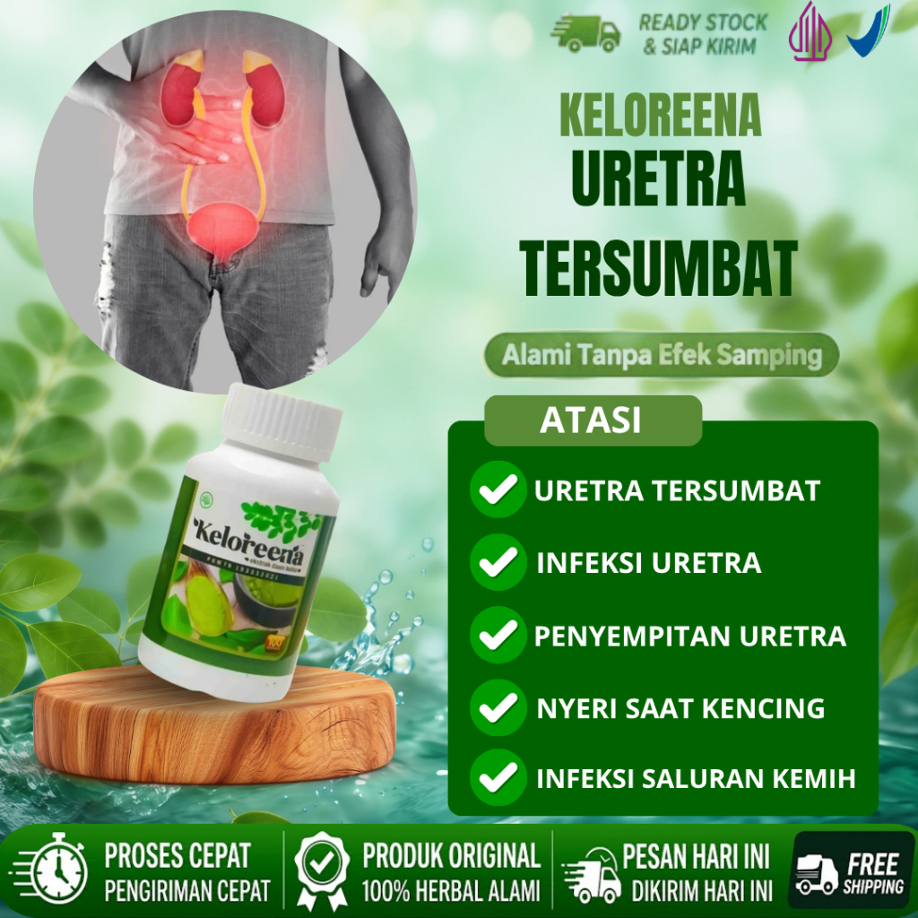 Keloreena Kapsul Atasi Uretra Tersumbat, Pereda Infeksi Uretra, Nyeri Saat Kencing, Infeksi Saluran 