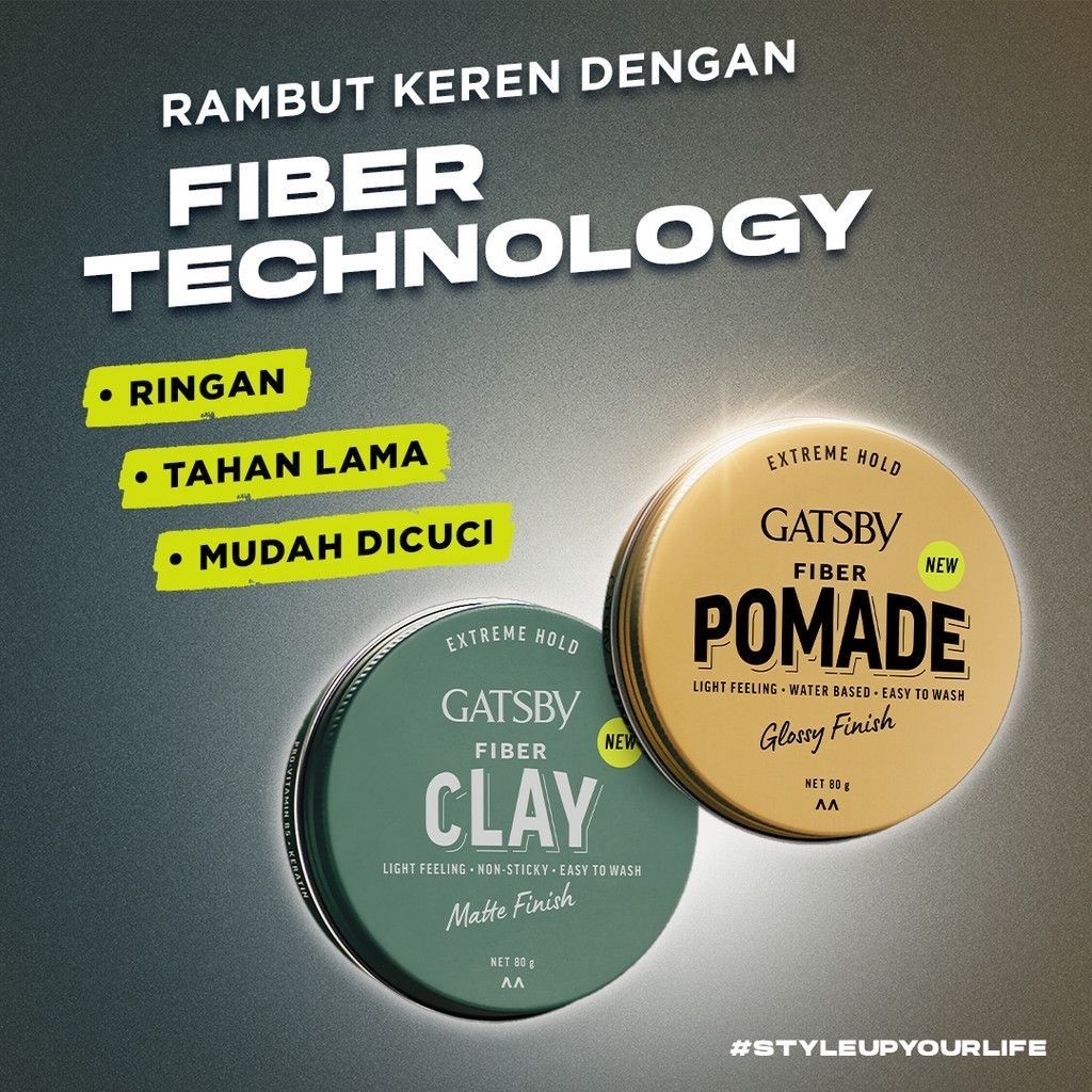Gatsby fiber pomade - gatsby fiber clay - gatsby pomade