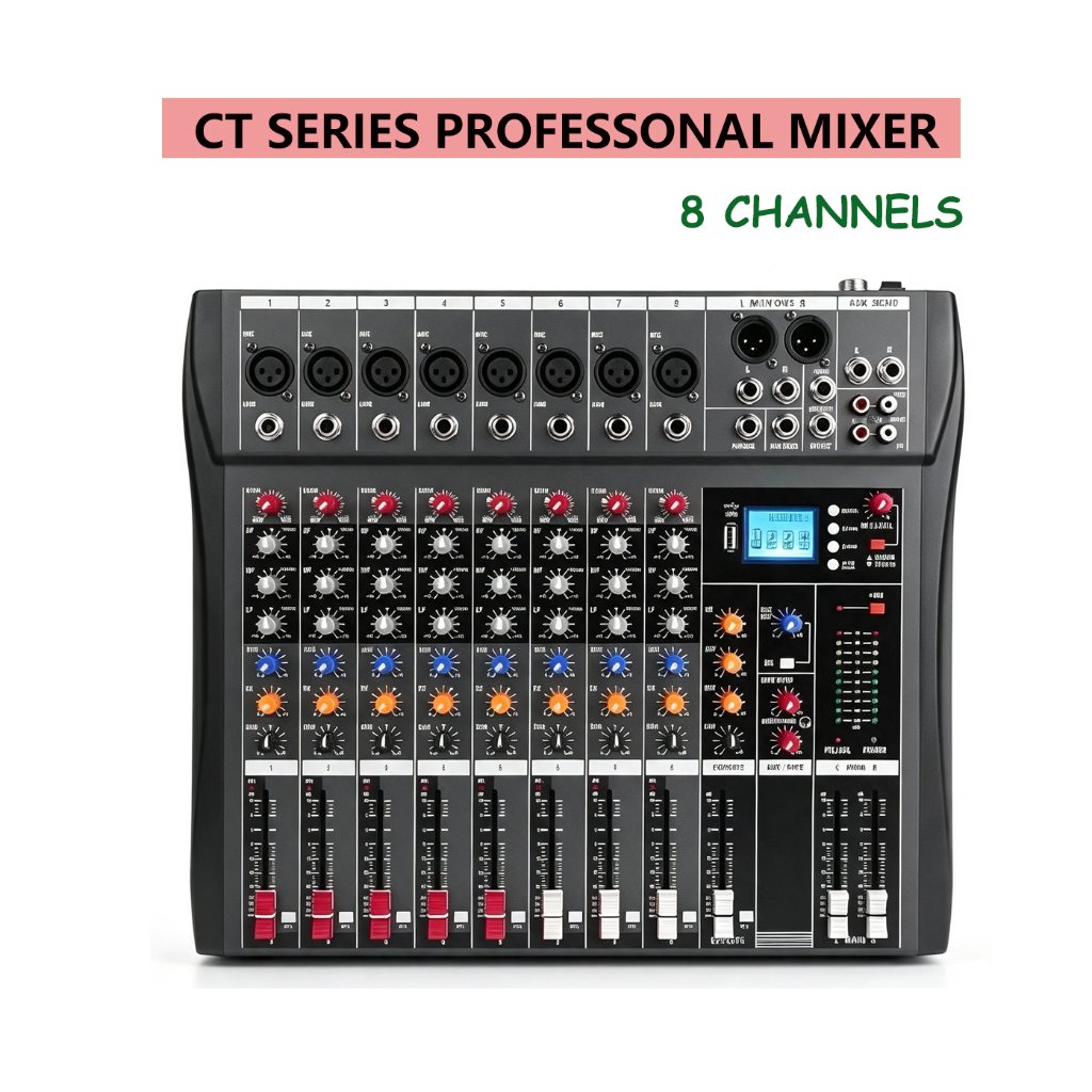 Mixer audio 8 saluran profesional/mixer 99DSP/mixer audio  DJ/dengan USB