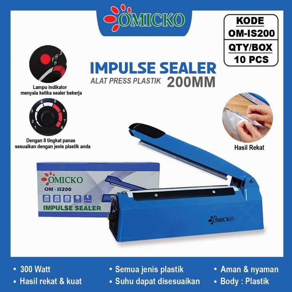IMPULSE SEALER PFS - 200 / Alat Press Plastik TD PFS 200 Sealer Press Plastik