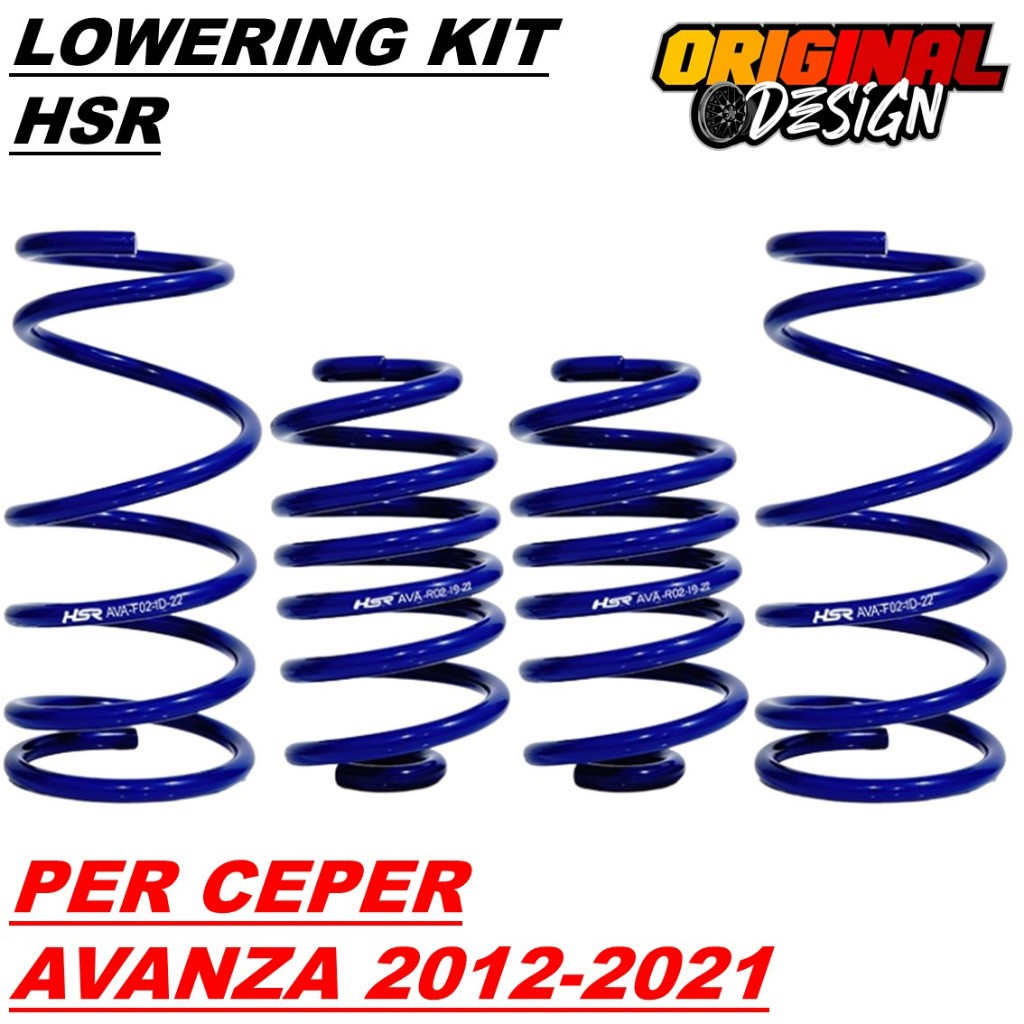 PER CEPER MOBIL AVANZA 2012-2021/PER KEONG AVANZA | LOWERING KIT HSR BLUE
