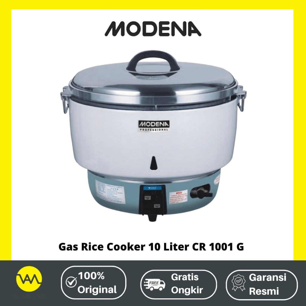 Modena Gas Rice Cooker 10 Liter Kapasitas Besar CR 1001 G Penanak Nasi Gas