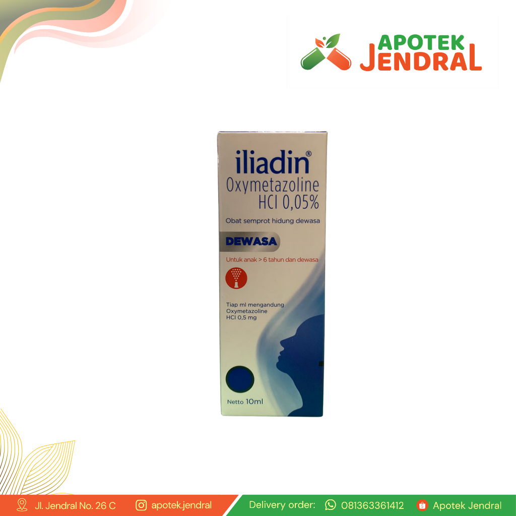 ILIADIN Dewasa semprot hidung 10 ml - untuk hidung tersumbat