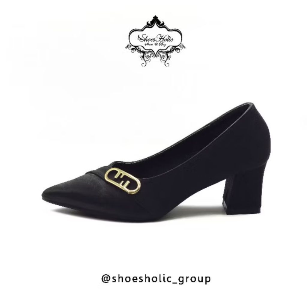 heels shoes holic tapak tahu mewah 7cm, size 39