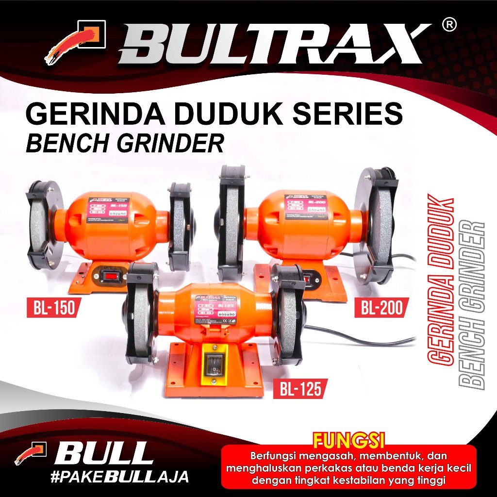 Bull Mesin Grenda duduk bench grinder