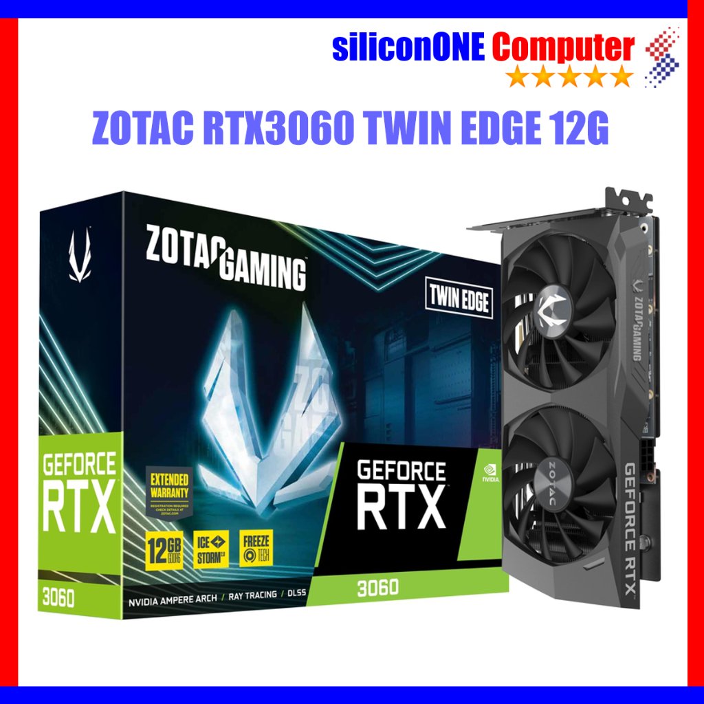 ZOTAC RTX3060 TWIN EDGE OC 12GB DDR6 RTX 3060 DDR6