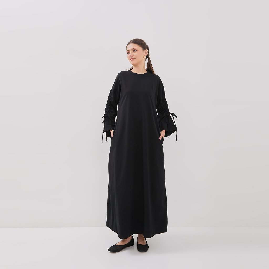 GRAPHIS Side Tie Oversized Maxi Dress