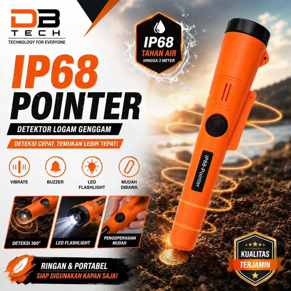 GP IP-68 Ready Stok GP pointer GP IP68 Pin Pointer Metal Detector Bawah Air Waterproof Gp IP 68 Poin