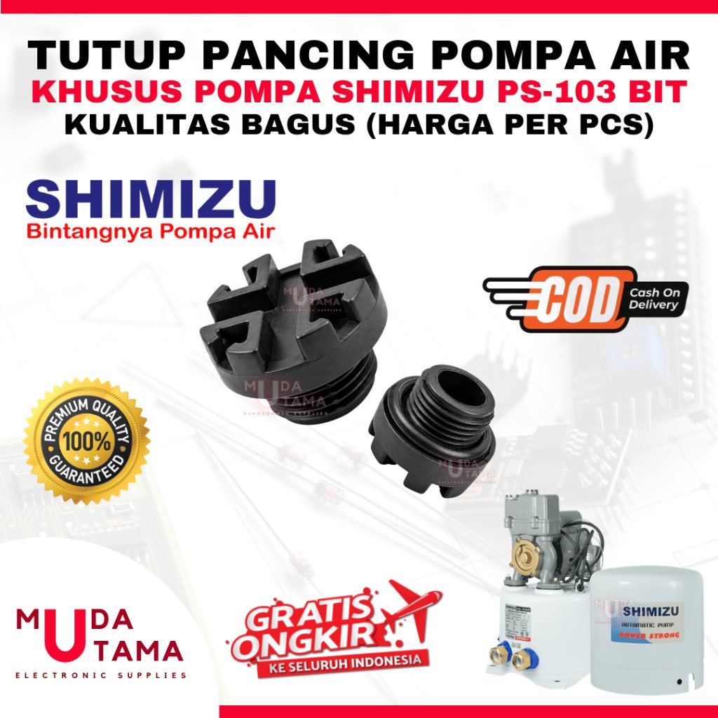 PLUG TUTUP PANCING POMPA AIR SHIMIZU PS103BIT PS 103 BIT - TUTUP PANCING POMPA AIR SHIMIZU PS 103BIT