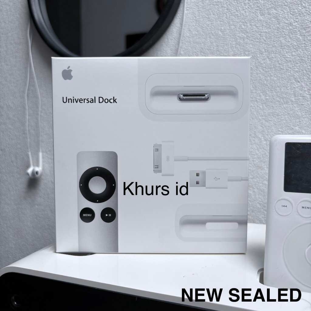 apple universal dock 30pin 2011 rare new sealed - docking ipod iphone