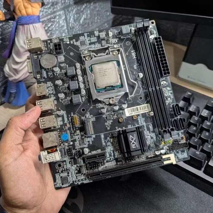 Paketan i5 3470 plus Motherboard H61 DDR3 nvme RX7 LGA1155 mini ITX