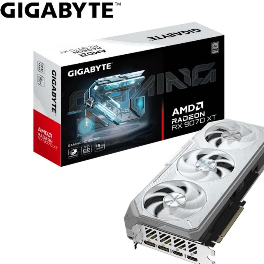 VGA GIGABYTE Radeon RX 9070 XT GAMING OC ICE 16G - Gigabyte RX 9070 XT 16GB