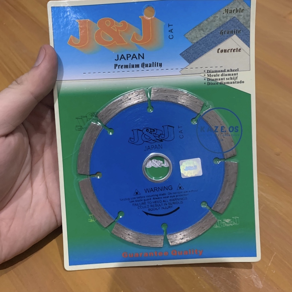 J&J JJ Diamond Wheel Mata Keramik 4" Kering (Dry) J&J