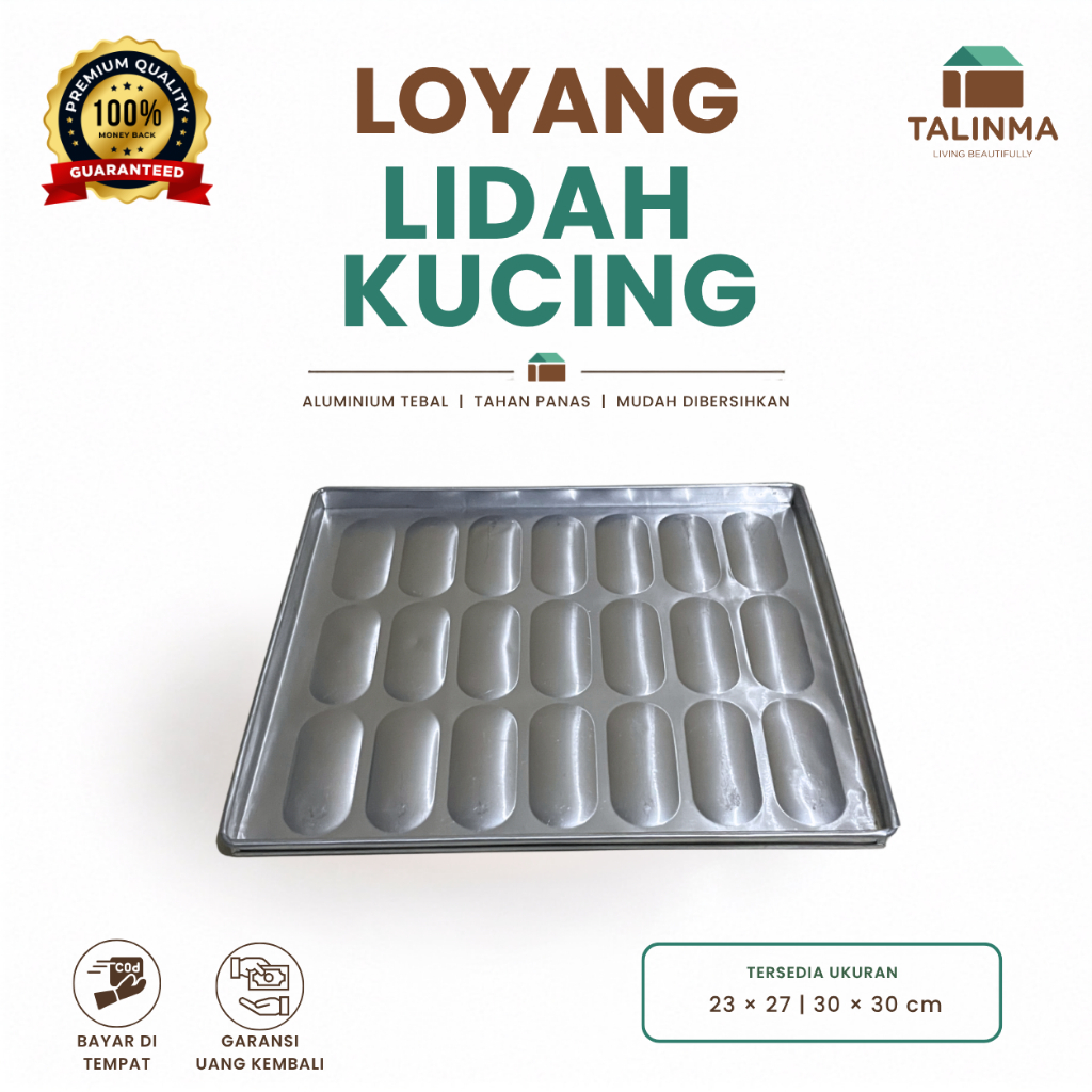 Loyang Cetakan Kue Lidah Kucing Multifungsi Anti Lengket