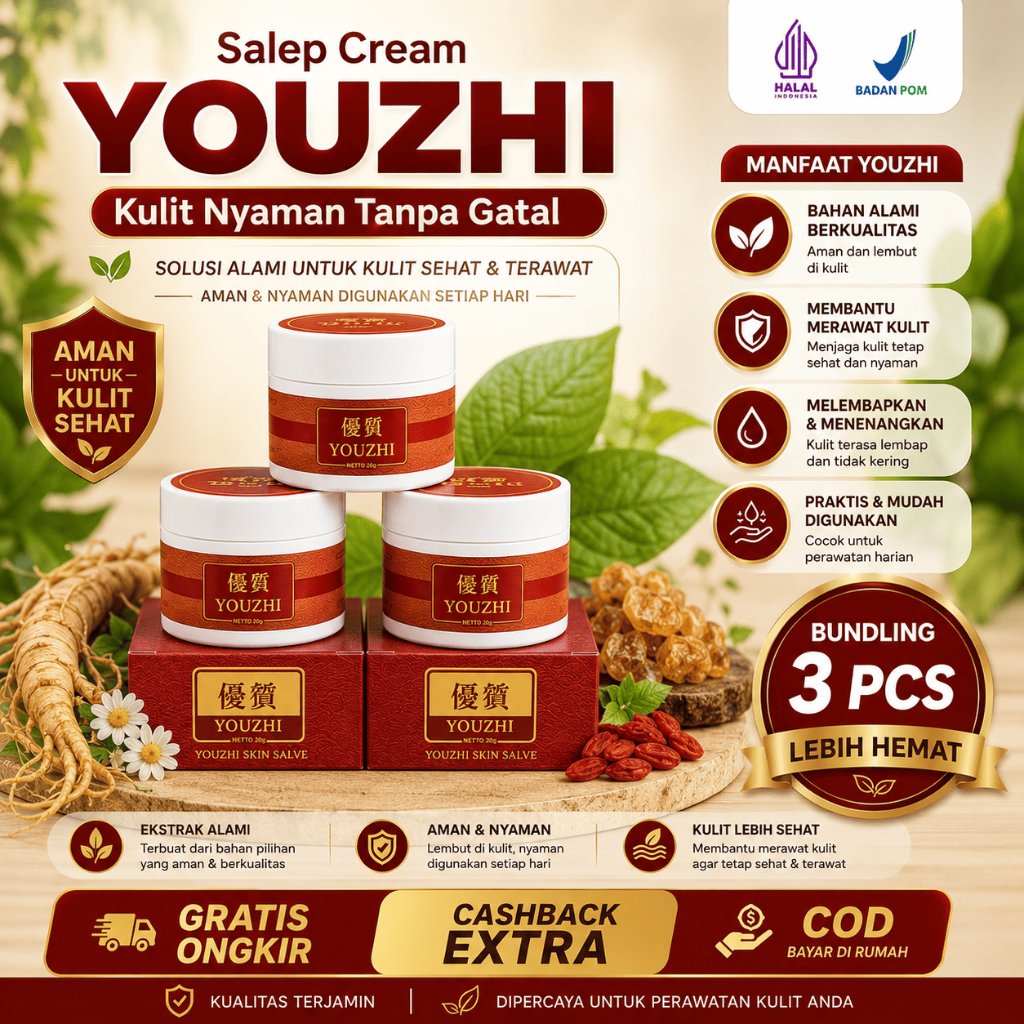 PROMO 3 PCS YOUZHI Salep Cina Salep Perawatan Kulit Gatal Viral Paling Ampuh Atasi Gejala Alergi Rua