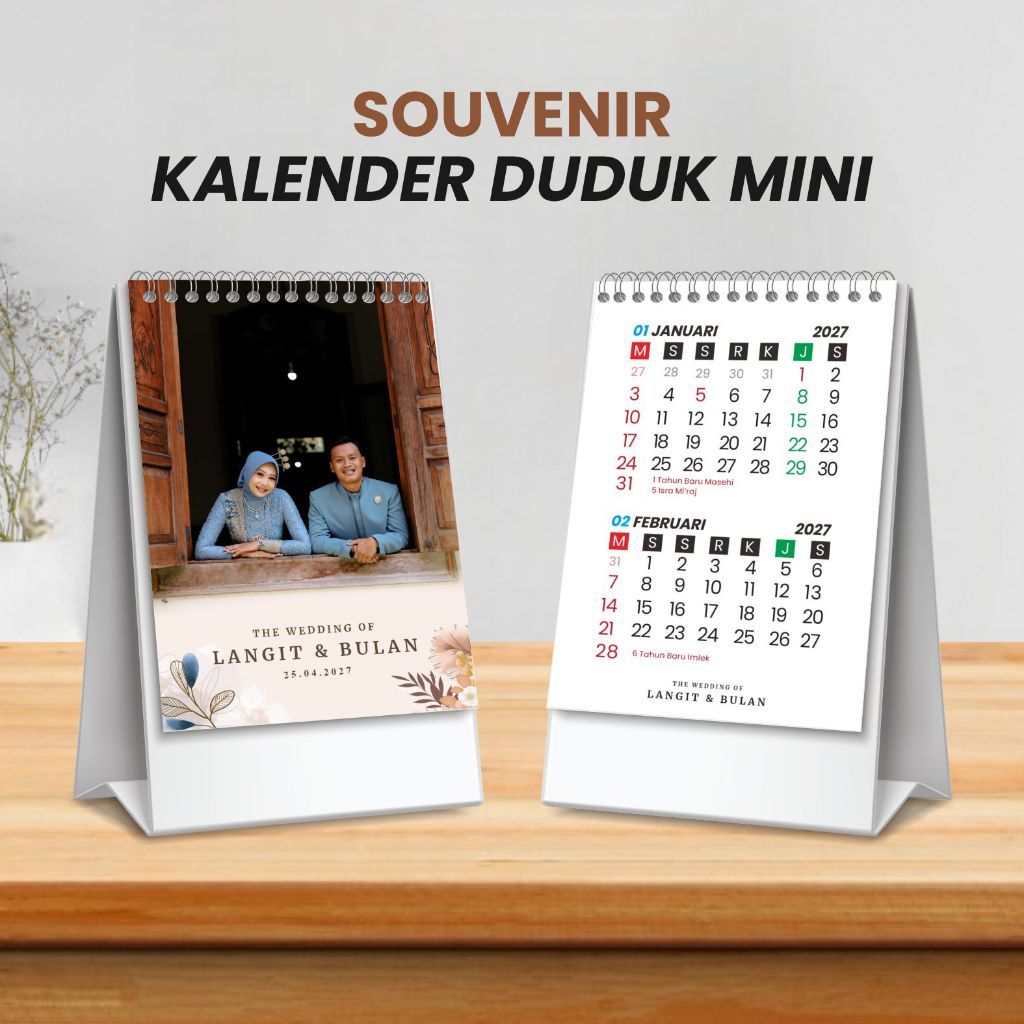 Souvenir Kalender Duduk Custom | Souvenir Kalender Murah | Souvenir Murah