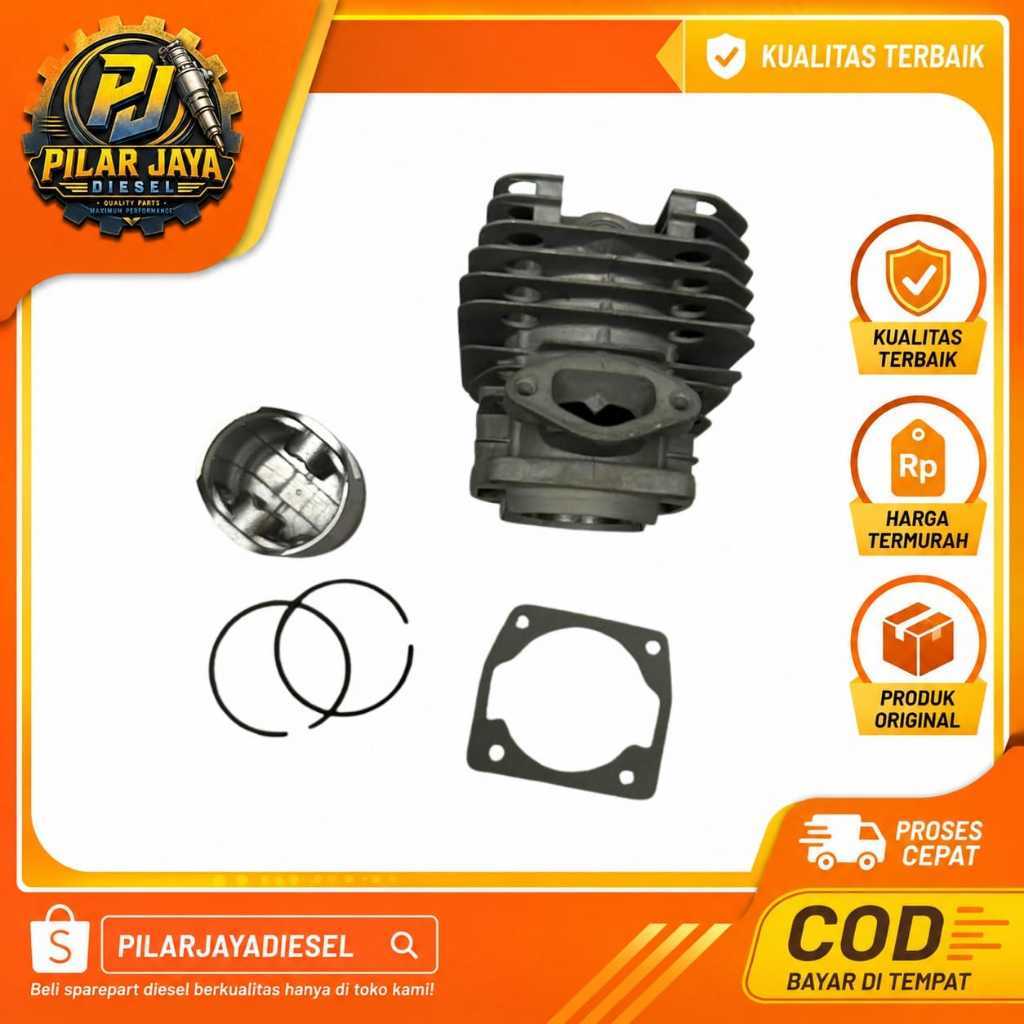 Cylinder Block Assy 5200 / Blok Senso Sinso Chainsaw 5200 Boring / Komplit Poring Mesin Gergaji Mini