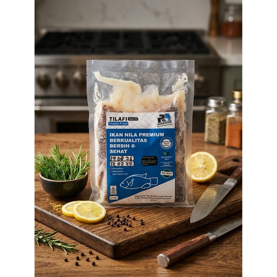 Nila Fillet Premium Tanpa Tulang | Ikan Nila Fillet Segar & Praktis | Pilihan Original, Marinasi & K