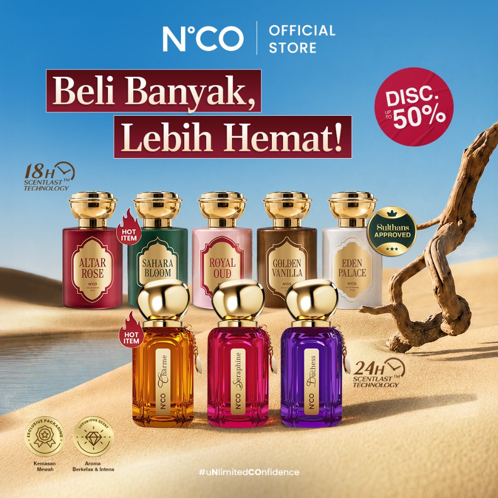 NCO [BELI 2 MAKIN HEMAT] Parfum Terlaris Extrait De Parfum 40ml Wangi Tahan lama 24 jam Unisex - Eau De Perfume Dubai Parfum Wanita Wangi Tahan Lama 50ml Wangi Mewah Parfum Tahan Lama 18 Jam