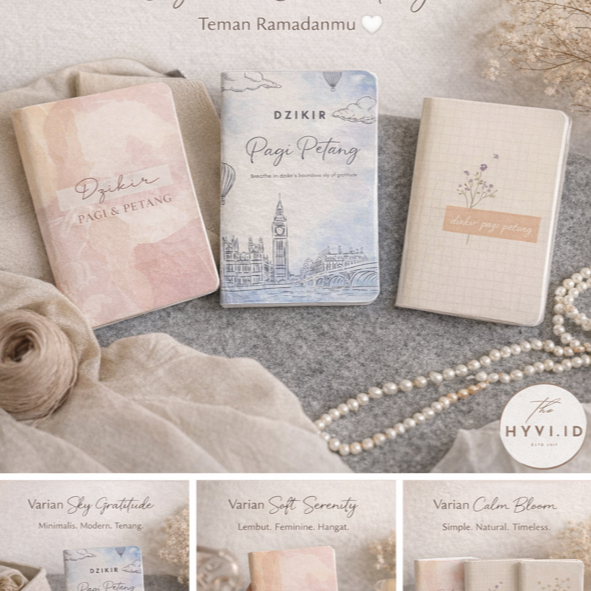Buku Dzikir Pagi Petang Aesthetic - Souvenir Pengajian