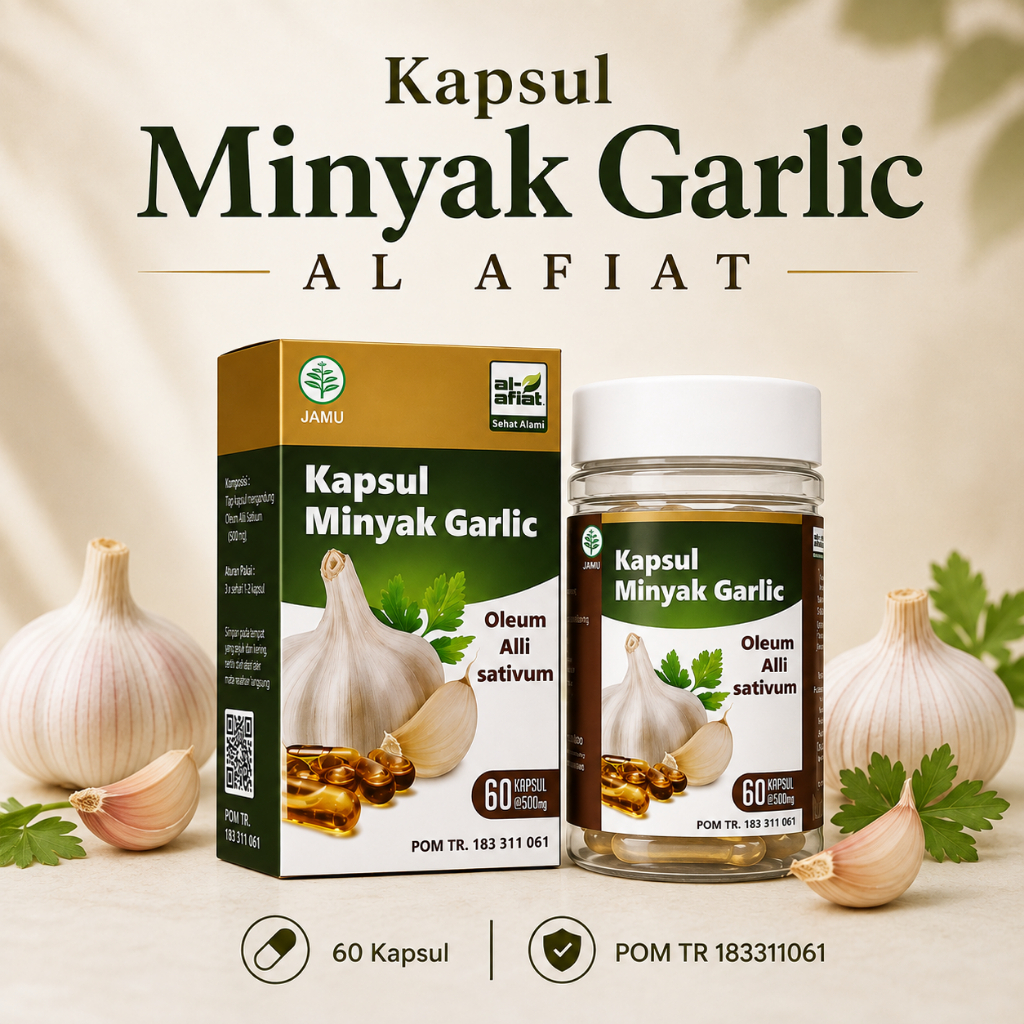 Garlic Oil Kapsul Minyak Garlic isi 60 Kapsul Al Afiat