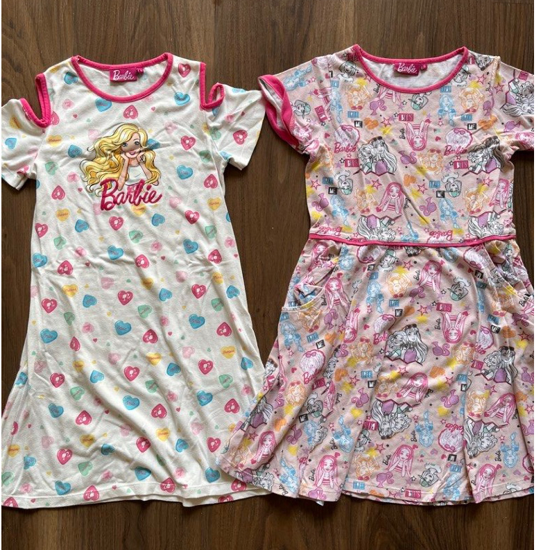 Preloved Barbie Dress Baju Rumah Anak