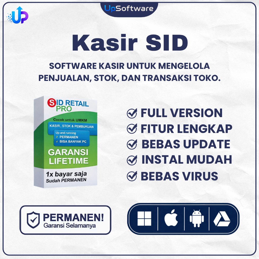 [S0247] Aplikasi Kasir SID Retail Pro Untuk Toko Minimarket ORIGINAL POS Full Verison Lifetime Kompu